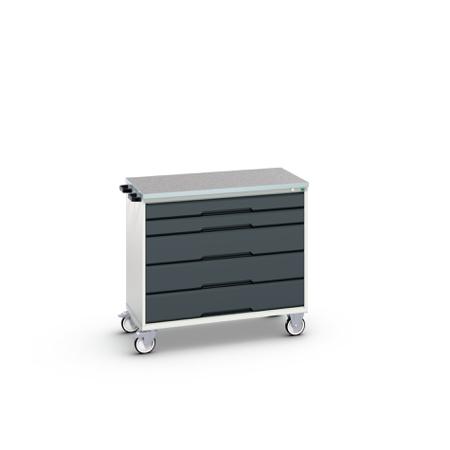 16927050-19 Bott, 5 Drawer Sheet Steel Floor Standing Cabinet, 1050 x 600 x 980mm