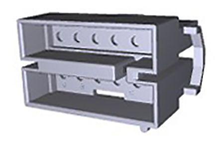 1-480288-0 TE Connectivity Commercial MATE-N-LOK Series 4.95mm Pitch 12 Way 2 Row Female Straight PCB Connector Housing