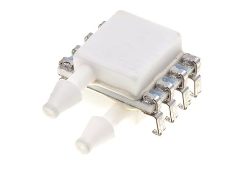 4515DO-DS3BK004DP TE Connectivity Pressure Transducer, 4in/H2O Operating Max, PCB Mount, 8-Pin, 300psi Overload Max, Dual Sideport