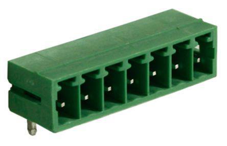 897-1143 RS Pro 3.81mm Pitch Right Angle PCB Terminal Block, PCB Header, PCB Mount, 7 Way