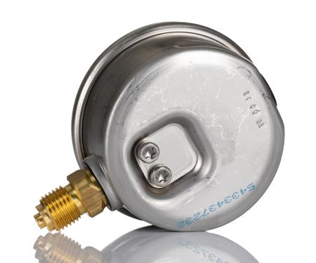 231-0193 RS PRO G 1/4 Bottom Entry Pressure Gauge 40bar, 0bar min.