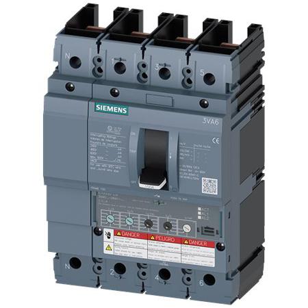 3VA6140-6HN41-2AA0 Siemens, Sentron MCCB Molded Case Circuit Breaker 4P 40A, Breaking Capacity 2.5 kA