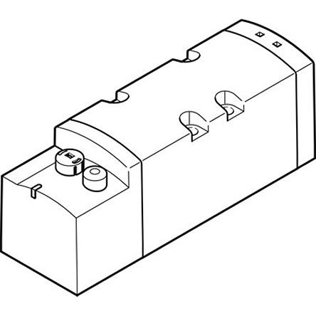 VSVA-B-M52-MZH-D2-1T1L Festo 5/2 Way, Monostable Solenoid Valve - Electrical G 1/2 VSVA Series 24V dc, 8034972