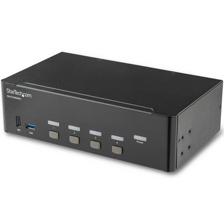SV431DHD4KU StarTech.com 4 Port Dual Monitor USB HDMI KVM Switch, 3.5 mm Stereo 3840 x 2160 Maximum Resolution