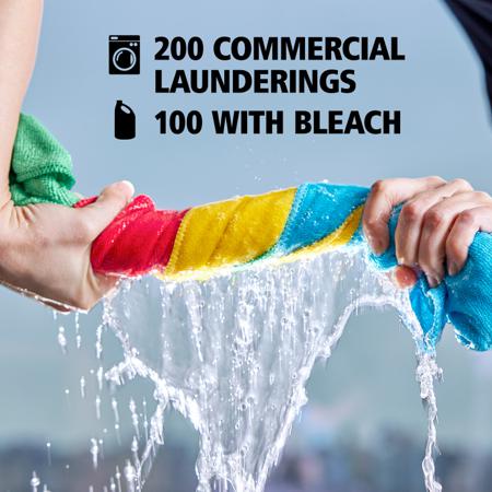 1820577 Rubbermaid Commercial Products 24 Pink Microfibre Cloths for use with Wet/Dry