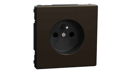 MTN2500-6052 Schneider Electric D-Life Mocca 1 Gang Plug Socket, 2P + E Poles, 16A, Type E - French, Indoor Use