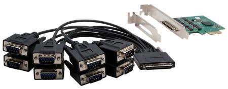 EX-46028 Exsys 8 Port PCIe RS232 Serial Card