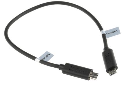 11-02-8307-10 Roline Male Micro USB B to Male Micro USB B Charging Cable, USB 2.0, 300mm
