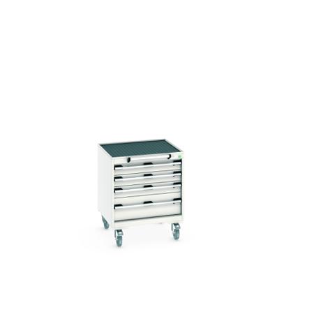 40402023-16V Bott, 4 Drawer Sheet Steel Floor Standing Storage Cabinet, 650 X 650 X 785mm