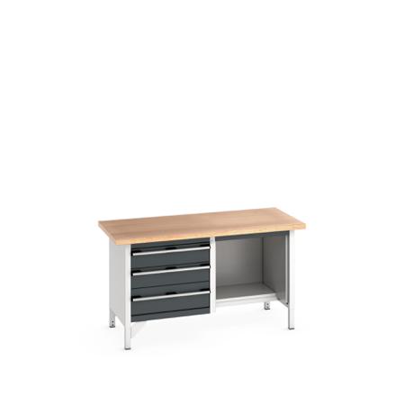 41002040-19V Bott 41002040.19V Sheet Steel Workbench, 840mm x 750mm x 1500mm