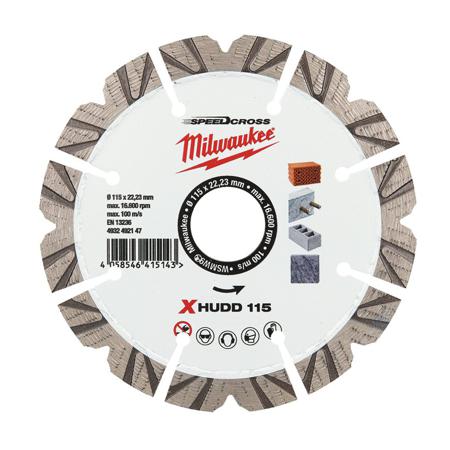 4932492147 Milwaukee XHUDD Cutting Disc, 115mm x 2.5mm Thick, 1 in pack