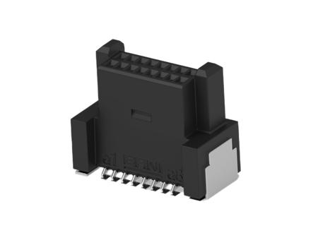 454926-E ERNI ERNI MicroCon Series Vertical Surface Mount PCB Socket, 16-Contact, 2-Row, 0.8mm Pitch, Surface Mount Termination