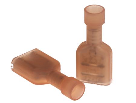 19003-0001 Molex InsulKrimp 19003 Red Insulated Female Spade Connector, Receptacle, 6.35 x 0.81mm Tab Size