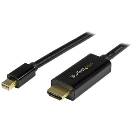 MDP2HDMM1MB StarTech.com Mini DisplayPort to HDMI Adapter, 1m Length - 4K x 2K Maximum Resolution