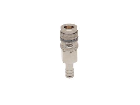 325-547 RS PRO Brass, Steel Female, Male Pneumatic Quick Connect Coupling, 9mm Hose Barb