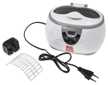 136-8566 RS Pro Ultrasonic Cleaner, 35W, 600mL with Lid