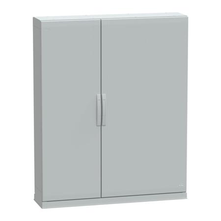 NSYPLAZ15123G PanelSeT PLA Series Fibreglass Reinforced Polyester Double-Door-Door Floor Standing Enclosure, Double Door Door, IP54,