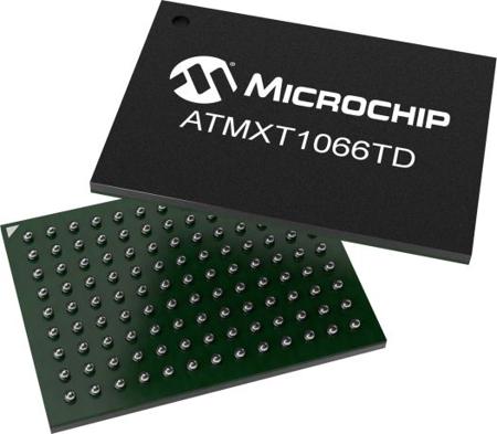 ATMXT1066TD-NHUR002 , Capacitive Touch Screen Controller I2C, 117-Pin UFBGA