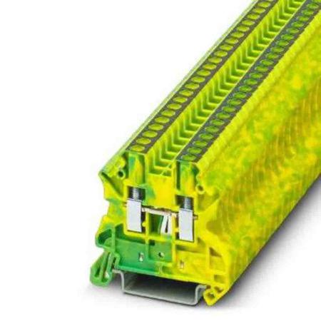 3044093 Phoenix Contact 2-Way Earth Terminal Block, 4mm², 26 → 12 AWG Wire, Screw
