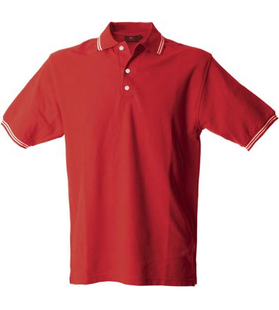 988984-M-RED JRC 988984 Red 100% Cotton Polo Shirt, UK- M, EUR- M