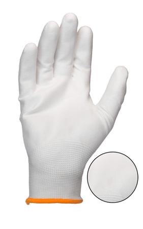 LN610-08 RS PRO White Polyamide Good Dexterity Work Gloves, Size 8, Medium, Polyurethane Coating