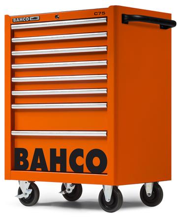 1475K8 Bahco 8 Drawer Solid Steel Wheeled Tool Trolley
