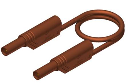 934086105 Hirschmann Test & Measurement Test Probes, 32A, 1kV, Brown, 25cm Lead Length