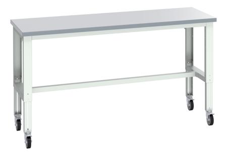 41003693-16V Bott 41003693.16V Portable Sheet Steel Workbench, 300kg Max Load, Adjustable Height, 840 → 1140mm x 750mm x
