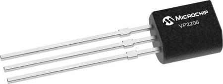 VP2206N3-G Microchip VP2206 Type P-Channel MOSFET, 10.3 A, 650 V Enhancement, 3-Pin TO-92