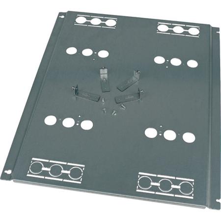 284029-XMN241604MV Eaton 2840 Series Stainless Steel Mounting Plate, 30mm H, 420mm W, 350mm L for Use with NZM2