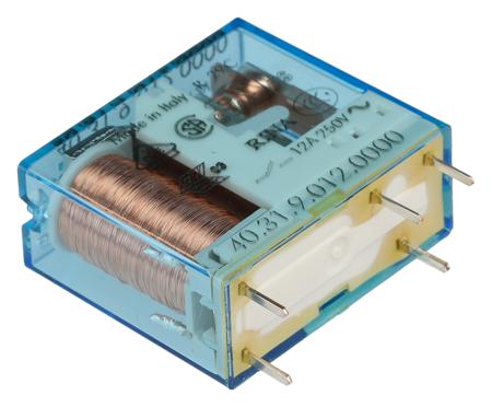 40-31-9-012-0000 Finder PCB Mount Power Relay, 12V Coil, 10A Switching Current, SPDT
