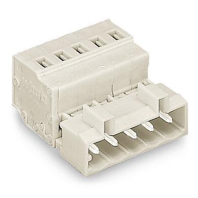 721-603-1 WAGO, 5mm Pitch, 721, 3 Way, Pluggable Terminal Block, Feed Through Plug, Cable Mount, Cage Clamp Termination,