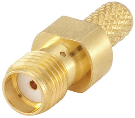 32K107-307L5 Rosenberger SMA Series, Jack Cable Mount SMA Connector, 50Ω, Crimp Termination, Straight Body