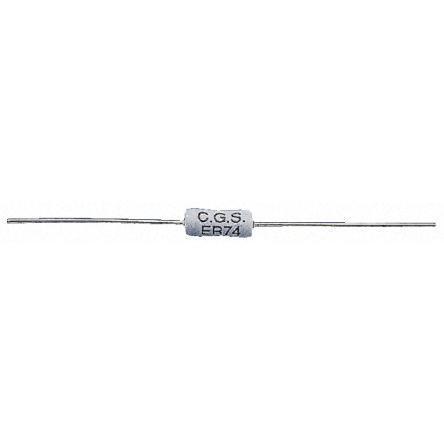 ER744R7JT TE Connectivity ER74 Series Axial Wirewound Resistor 4.7Ω ±5% 3W 0 → +60ppm/°C
