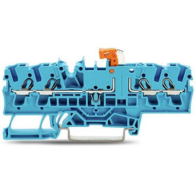 2002-1874 WAGO TOPJOB S Series Test Disconnect Terminal Block, 2.5mm², 1-Level, Push In Termination, ATEX, CSA, IECEx
