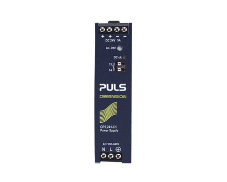 CP5-241-C1 PULS C Series DIN Rail Power Supply, 100 → 240V ac, dc Input, 24V dc Output, 4.3 → 5A Output, 120W