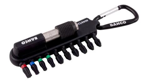 66IM-11C-1 Bahco Torsion bit set 11 Pieces, Phillips, Pozidriv, Torx