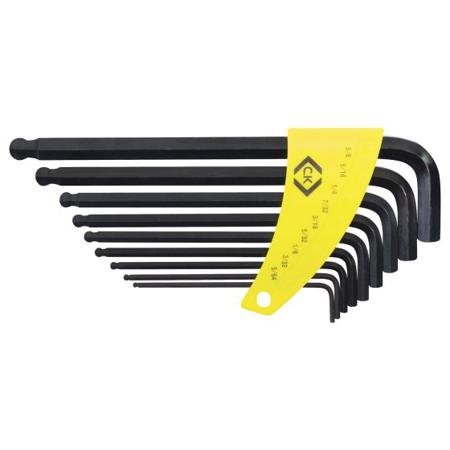T4444I CK 9 piece L Shape Imperial, 1/8 in, 3/8 in, 3/16 in, 3/32 in, 5/16 in, 5/32 in, 5/64 in, 7/32 in