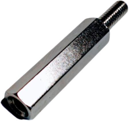 224-0429 RS PRO Standoff, M3 x M3 Thread, 10mm Body, Brass, Male/Female, 18mm Stud