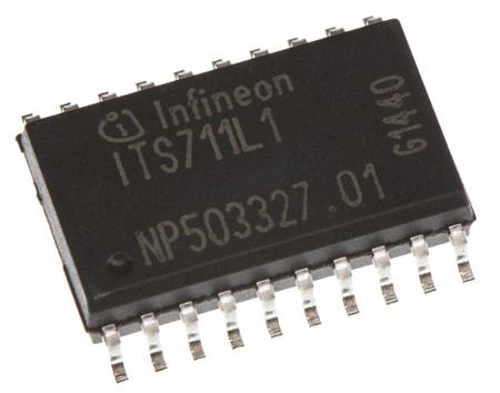 ITS711L1FUMA1 Infineon , Quad Intelligent Power Switch, High Side, 4.4A, 5 → 34V 20-Pin, SOIC