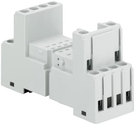 1SVR405651R3000-CR-M4SS ABB CR-M DIN Rail Relay Socket, for use with CR-M Interface Relay