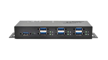 EX-1189HMVS-3 Exsys 7 Port USB 3.0, USB 3.1, USB 3.2 USB A, USB B  Hub, 178.60 x 60 x 25.45mm