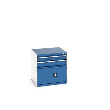 40028097-11V Bott 2 Door, 2 Drawer Sheet Steel Floor Standing Storage Cabinet, 800 X 750 X 800mm