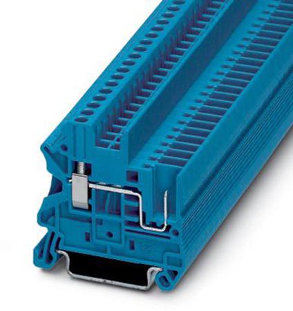 3045020 Phoenix Contact  UT 2.5/1P BU Series Blue, Single-Level, Screw Termination