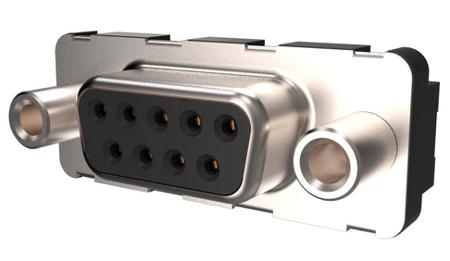 LD09S33E4GX00LF Amphenol Communications Solutions LD 9 Way Right Angle Plug-In Mount D-sub Connector Socket, 2.74mm Pitch, with Screw