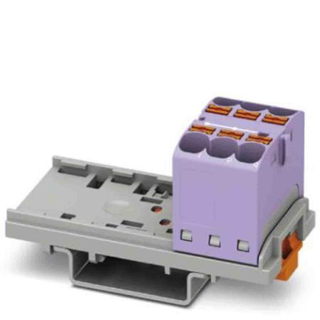 3273542 Phoenix Contact Distribution Block, 6 Way, 0.2 → 6mm², 32A, 800 V, Violet