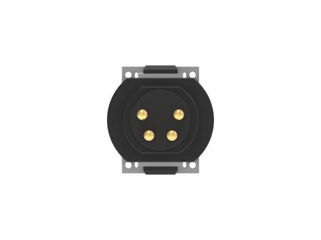 224152-E ERNI Circular Connectors, 4 Contacts, Board Mount, M8 Connector, Plug, Male, IP65, IP67, M8 Connector Series