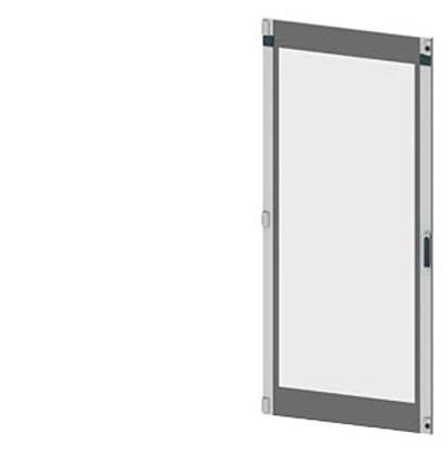 8PQ2197-0BA33 Siemens 8PQ2197 Series Lockable Sheet Steel RAL 7035 Transparent Door, 2000mm H, 850mm W for Use with SIVACON S4
