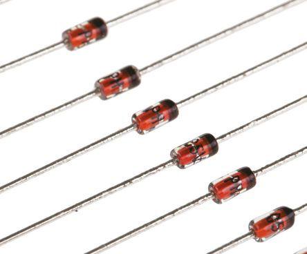 BZX79-C18-133 Nexperia Zener Diode, 18V ±2 %, ±5 % 500 mW Through Hole 2-Pin SOD27 (DO-35)