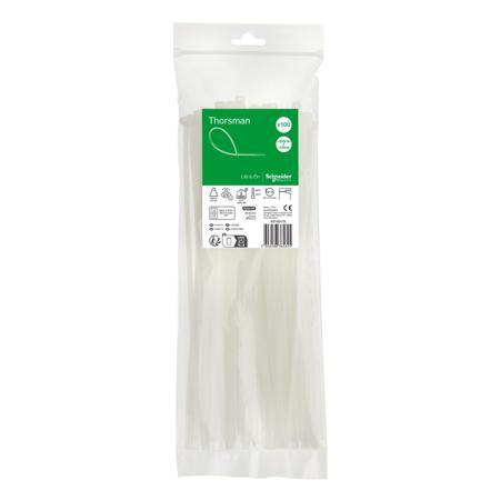 IMT46419 Schneider Electric Cable Tie, , 300mm x 4.8 mm, Clear Nylon, Pk-1